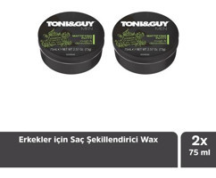 Toni&Guy Mattifying Putty Doğal - Mat Krem Orta Keratinli 2x75 ml Wax