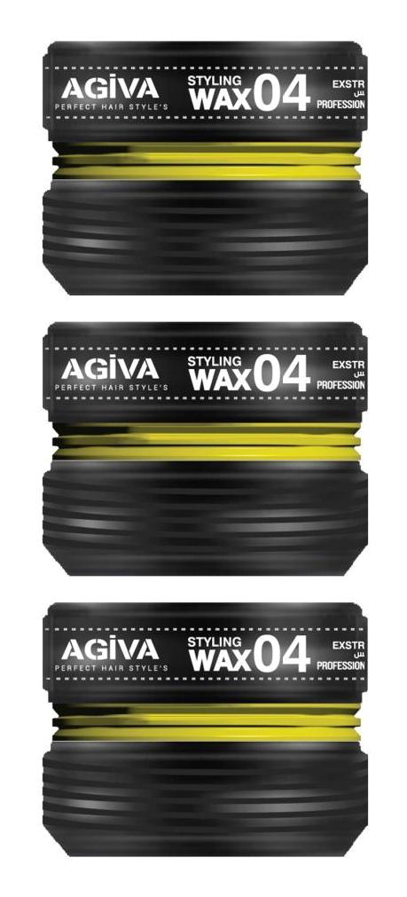 Agiva 04 Yellow Parlak Krem Ekstra Sert Balmumu 3x175 ml Wax