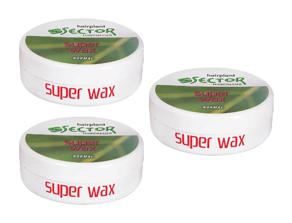 Sector Hair Plant Doğal Krem Orta Keratinli 3x150 ml Wax