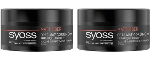 Syoss Fiber High Control Mat Krem Orta Keratinli 2x100 ml Wax