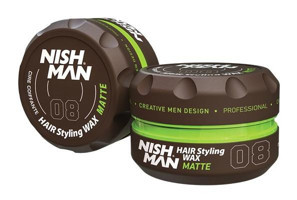 Nishman 08 Mat Krem Sert Su Bazlı 100 ml Wax