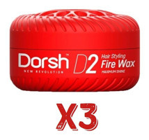Dorsh D2 Fire Doğal - Parlak Krem Sert Balmumu 3x150 ml Wax