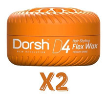 Dorsh D4 Flex Doğal - Parlak Krem Orta Balmumu 2x150 ml Wax