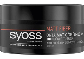 Syoss Fiber High Control Mat Krem Sert Silikonsuz 100 ml Wax
