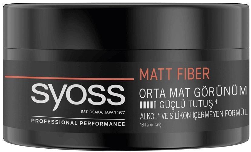 Syoss Fiber High Control Mat Krem Sert Keratinli 100 ml Wax