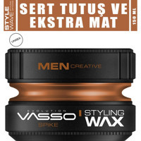 Vasso Spike Pro Clay Mat Krem Ekstra Sert Keratinli 150 ml Wax