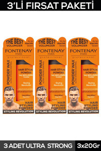 Fontenay Ultra Strong Mat Pudra Ekstra Sert Avokado Yağlı 3x20 gr Wax