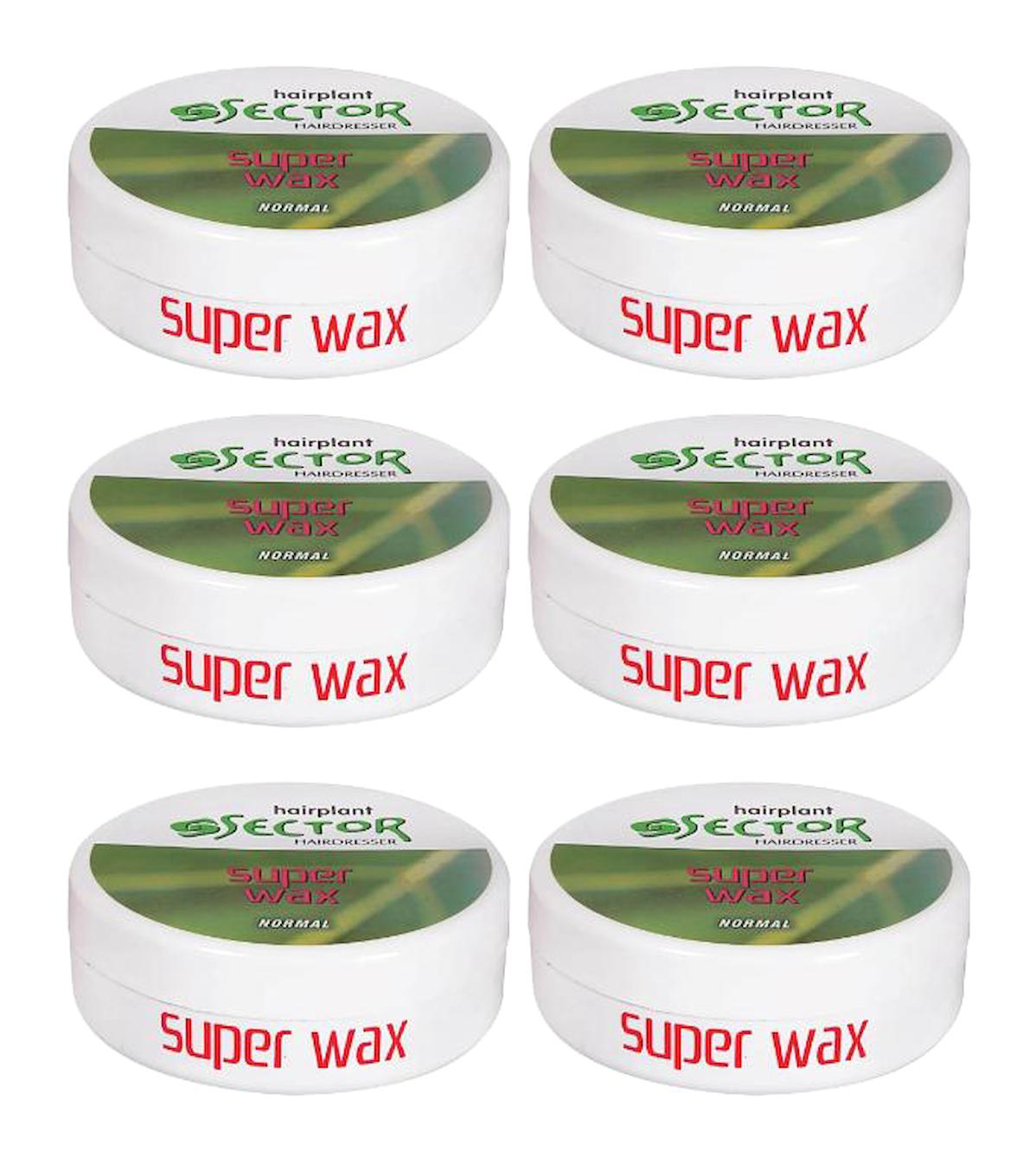Sector Hair Plant Doğal Krem Orta Keratinli 6x150 ml Wax