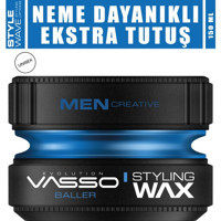 Vasso Aqua Baller Parlak Krem Ekstra Sert Keratinli 150 ml Wax