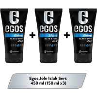 Egos Shine No:4 Islak Jel Sert Su Bazlı 3x150 ml Jöle