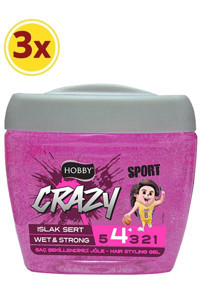 Hobby Crazy Sport No:4 Islak Jel Sert Su Bazlı 3x700 ml Jöle