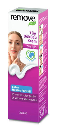 Remove Extra Hassas Tüm Ciltler İçin Yüz Kadın Tüy Dökücü Krem 25 ml