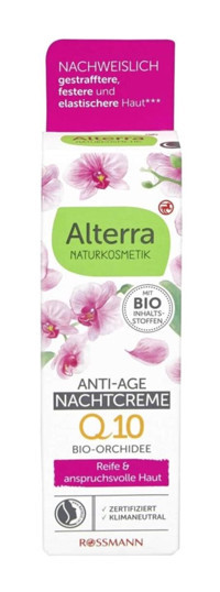 Alterra Q10 Doğal Yağlı Ciltler Anti-Aging, Kırışıklık Giderici Yüz Krem 50 ml