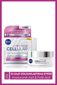 Nivea Expert Filler Güneş Koruyuculu Nemlendirici Tüm Ciltler Anti-Aging, Kırışıklık Giderici Yüz Krem 50 ml