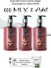 Eyüp Sabri Tuncer Artisan Muffin Organik 3'lü Sıvı Sabun 600 ml