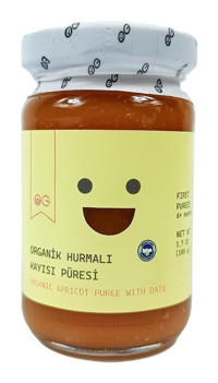 Og Natural Tahılsız Organik Kayısılı-Hurmalı Probiyotikli Kavanoz Maması 105 gr