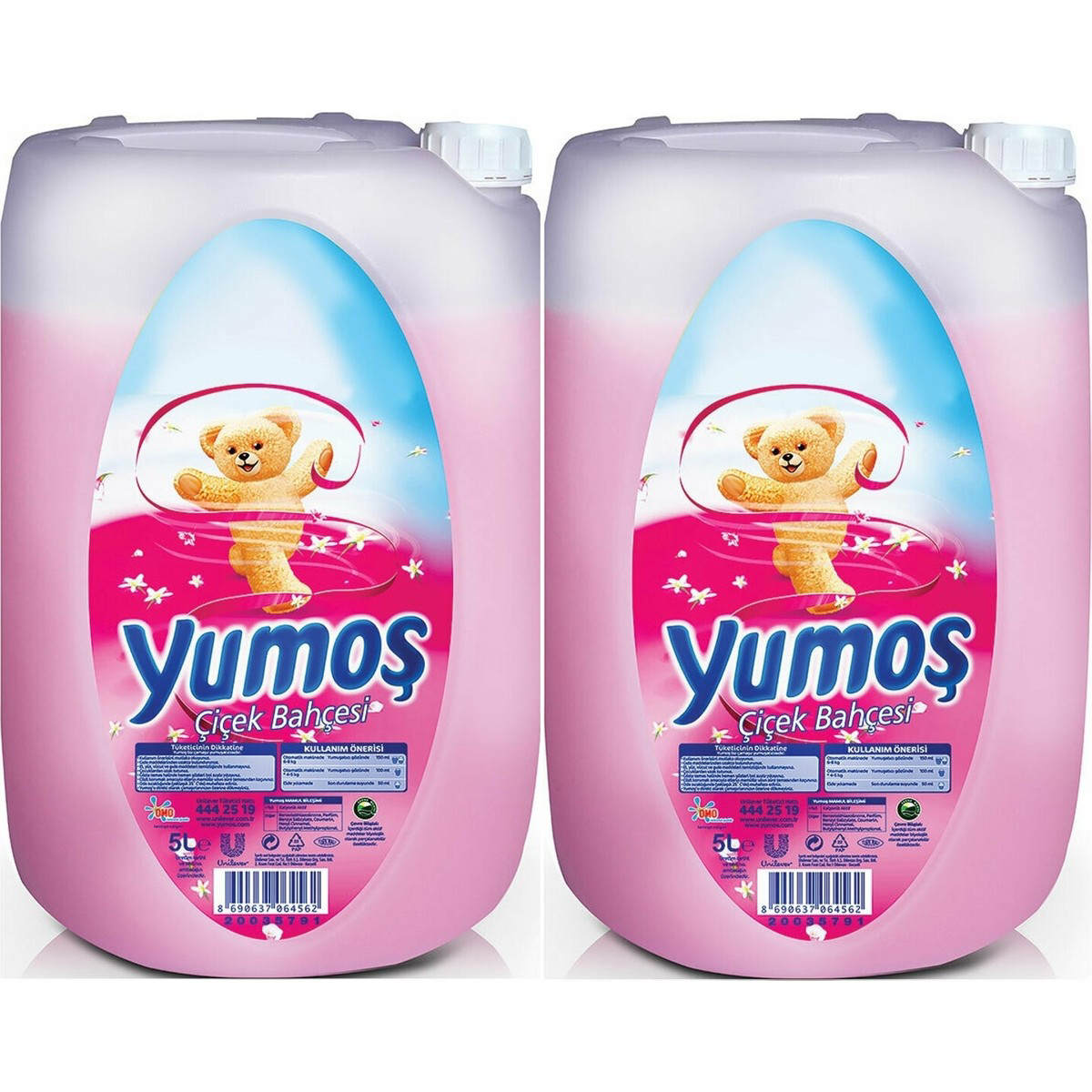 Yumoş Çiçek Bahçesi 100 Yıkama Yumuşatıcı 2x5 lt