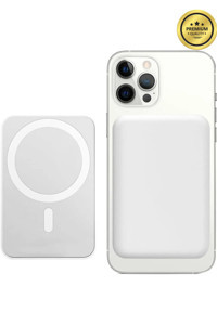 LaraThec 5000 mAh Hızlı Şarj Mıknatıslı Type C Kablosuz Powerbank Beyaz