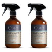 Q-pure Linen Mist Okyanus Esintisi Sprey Çamaşır Parfümü 2x500 ml