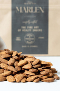 Marlen İri Taneli Double Çiğ Tuzsuz Organik Glutensiz Tane İçi Badem 1 kg