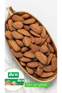 İkra Deluxe Gurme Serisi Çiğ Tuzsuz Organik Glutensiz Tane İçi Badem 250 gr