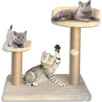 Nursoft Pati Ağacı Oturaklı Oyuncaklı 40 cm Kedi Tırmalama Direği