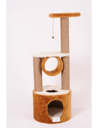 Cat Hause S05KV Oturaklı Oyuncaklı Katlı 112 cm Kedi Tırmalama Evi