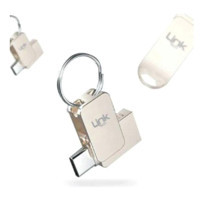 Linktech Premium T664 Çift Taraflı USB 3.0 Type C 64 GB Flash Belek Gümüş