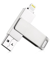 JavaTech Şifreli Lighthing-USB Type A 64 GB Flash Belek Gri