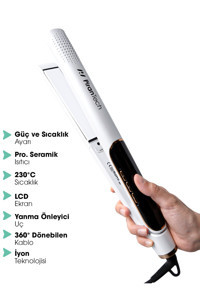 Pirantech TA-2638 Dereceli İyonlu Seramik Saç Düzleştirici