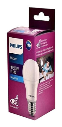 Philips Mycare 8 W Tasarruflu Beyaz E27 Ampul Led Ampul