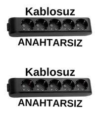 Viko Topraklı 5'li Grup Priz Siyah