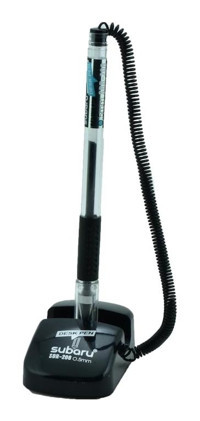 Subaru Sbr-208 Zincirli Masa Üzeri Tek Renkli 0.5 mm Siyah Tükenmez Kalem