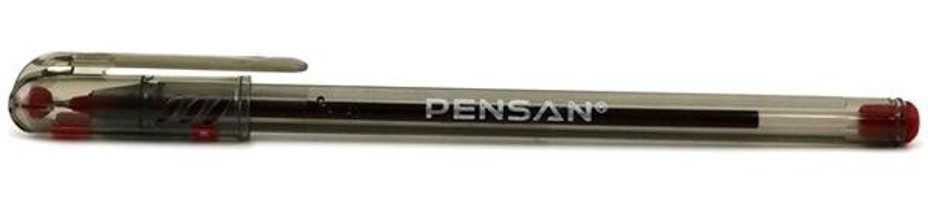 Pensan Tek Renkli 0.7 mm Kırmızı Tükenmez Kalem