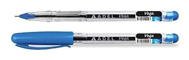 Adel Tek Renkli 0.7 mm Mavi Tükenmez Kalem