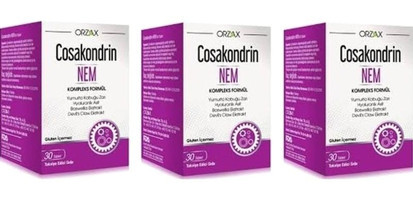 Orzax Cosakondrin Nem Glukozamin 3x30 Tablet