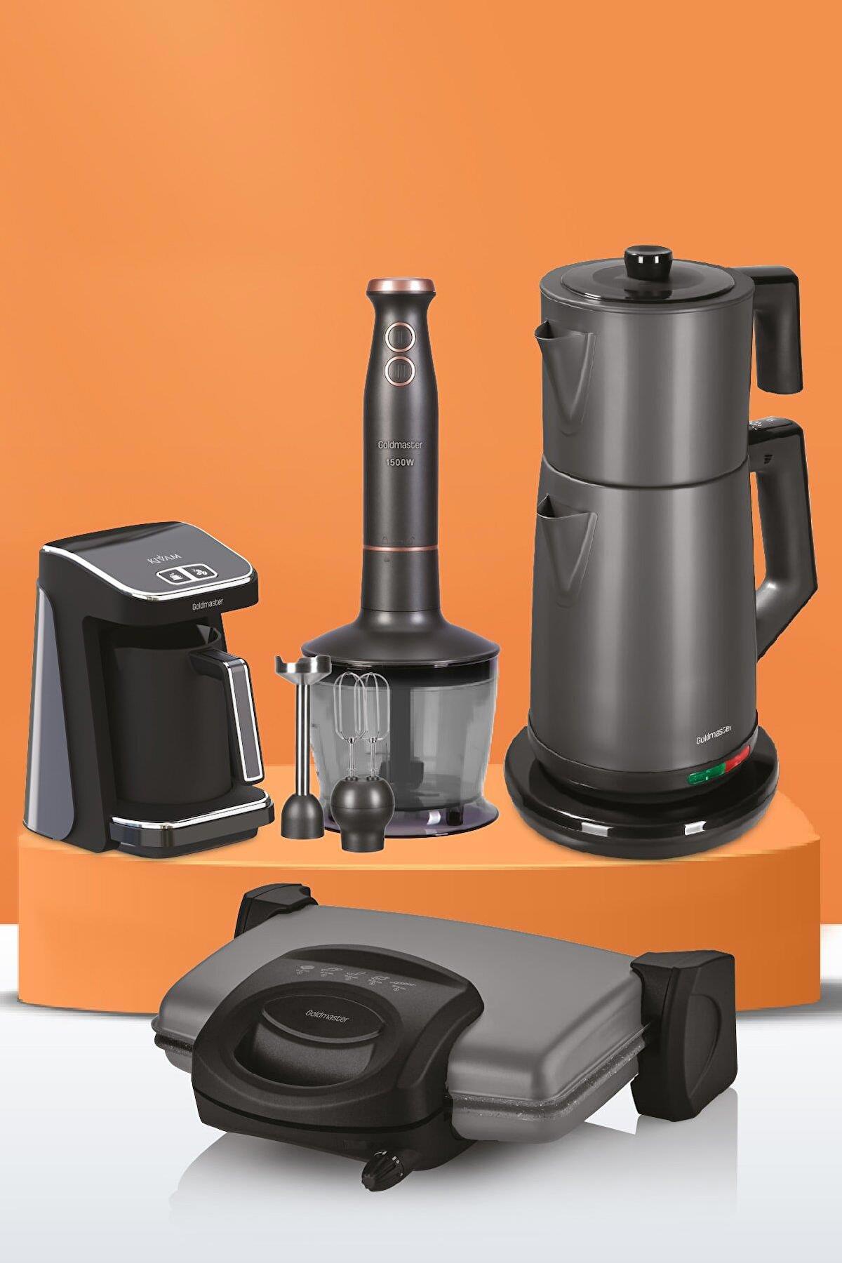 Goldmaster Royal Home BY-5718AN 4'lü Elektronik Çeyiz Seti Antrasit