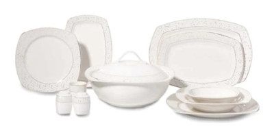 Korkmaz A8122 Mona Coll. 60 Parça Yemek Takımı Kare