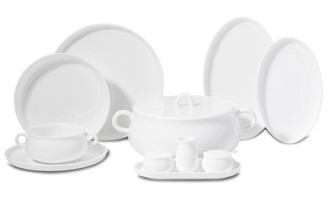 Korkmaz A8549 Aşiyan Collection 58 Parça Yuvarlak Yemek Takımı