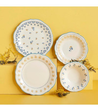 Bella Maison Mabel Stoneware 24 Parça 6 Kişilik Yemek Takımı Mavi