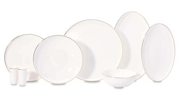 KORKMAZ Diana Collection 60 Parça Gold Yemek Takımı