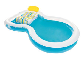 Bestway 2 Boğum Geometrik 279x234 cm Şişme Havuz Beyaz - Mavi