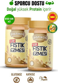 Fıstıkos Şekersiz Yer Fıstığı Ezmesi 2x1.3 kg