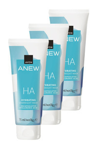 Avon Anew Gece Nemlendirici Yüz Maskesi 3x75 ml