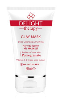 Huncalife Delight Nar Özü İçeren Killi Yüz Maskesi 50 ml