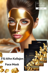 Beauty Derm Gold Kağıt Yüz Maskesi 3x25 ml