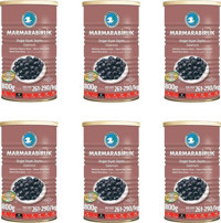 Marmarabirlik Doğal Salamura Siyah Zeytin Teneke 6x800 gr