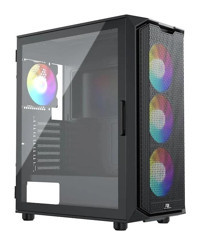 Power Boost Pb-P521B RGB Mesh 3 Fanlı Siyah Dikey Mid Tower Oyuncu Bilgisayar Kasası