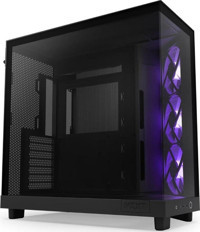 Nzxt H6 Flow RGB Mesh Siyah Dikey ATX Oyuncu Bilgisayar Kasası