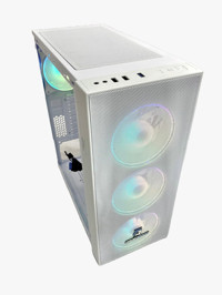 Gameforce Wmesh RGB Mesh 4 Fanlı Beyaz Dikey ATX Oyuncu Bilgisayar Kasası